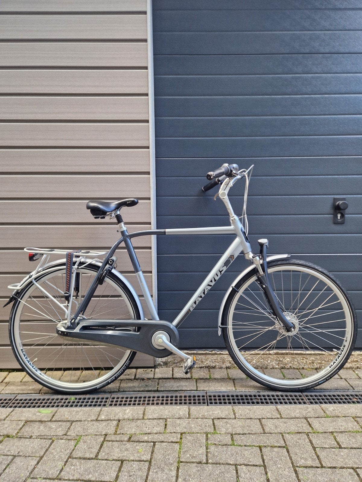 Batavus monaco herenfiets - 28 inch - zilvergrijs, Fietsen en Brommers, Ophalen, Gebruikt, Versnellingen, Batavus