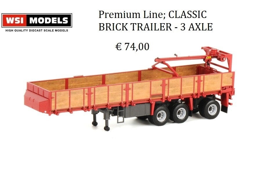 wsi models wsi classic steentrailer, Hobby en Vrije tijd, Ophalen of Verzenden, Nieuw, Bus of Vrachtwagen, Wsi