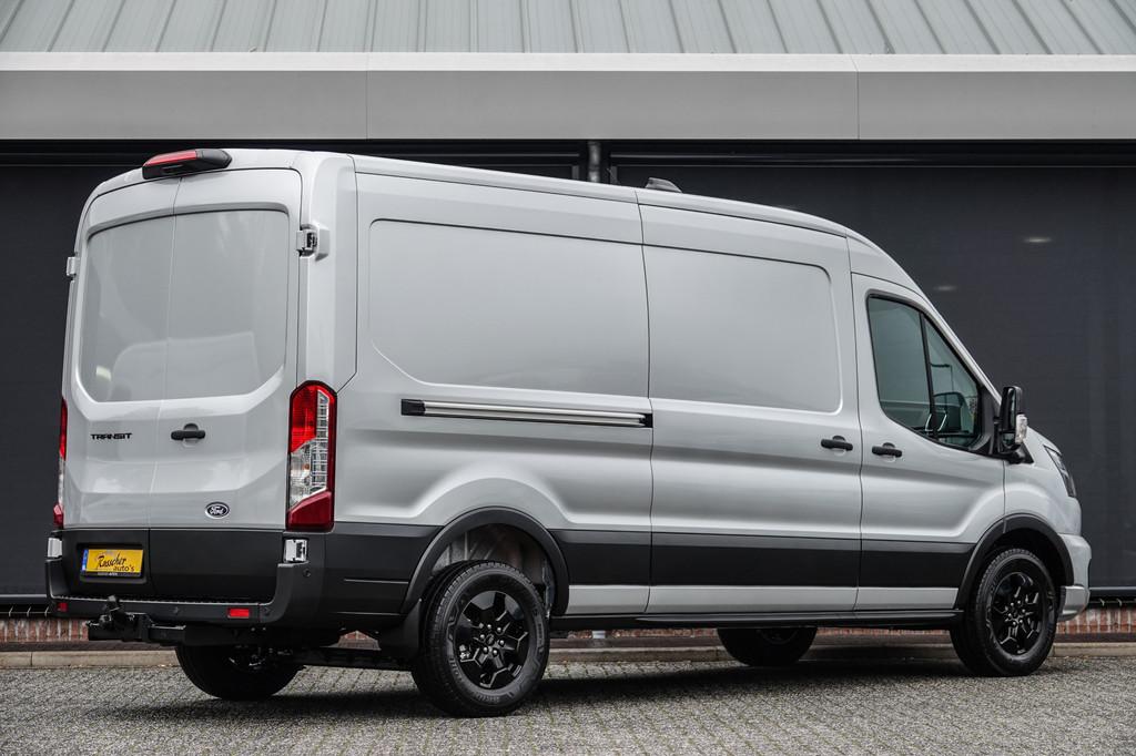 Ford Transit L3H2 | 165Pk | 3.500kg. trekgewicht | 350 | Rap, Auto's, Bestelauto's, Voorwielaandrijving, 12 maanden, Stof, Zwart