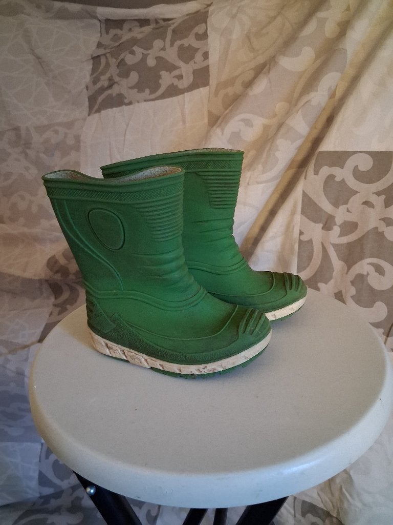 Regenlaarzen groen maat 23, Ophalen, Gebruikt, Jongen of Meisje, Laarzen
