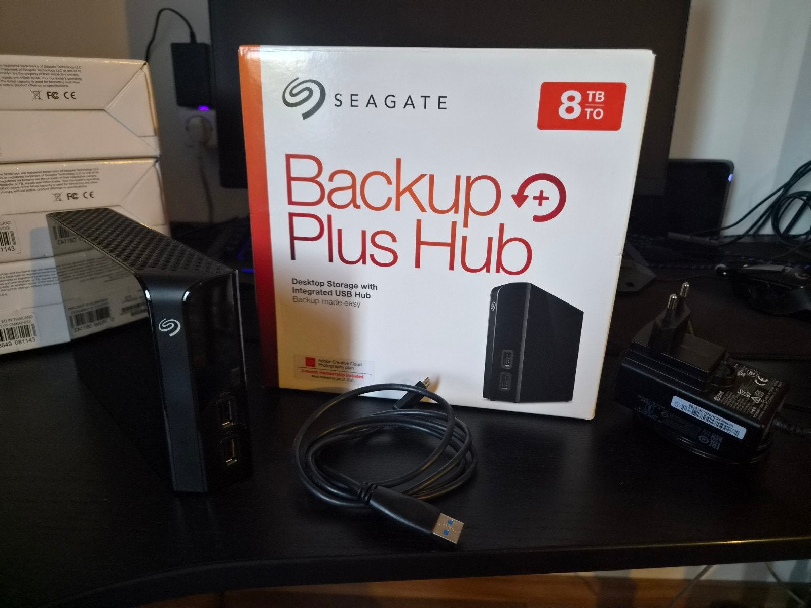 Seagate Backup Plus Hub 8TB Externe Harde Schijf, Ophalen, Server, HDD, 8TB