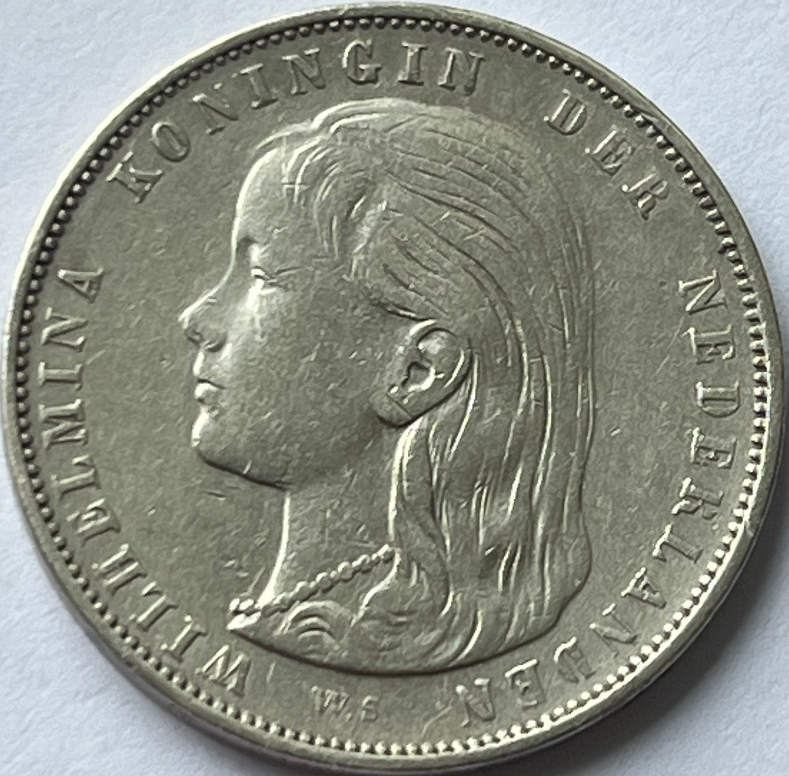 Zilveren gulden 1897, Postzegels en Munten, Munten | Nederland, 1 gulden, Zilver, Ophalen of Verzenden, Koningin Wilhelmina