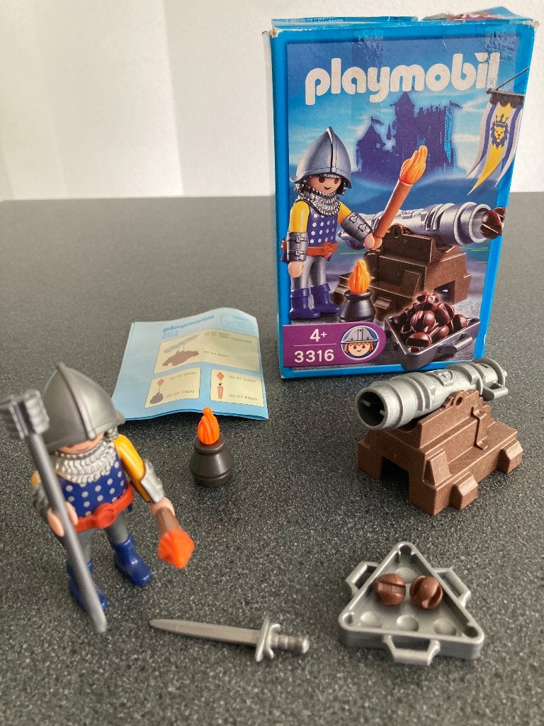 Playmobil piraten schatkist landkaart kanon munitie wapens, Ophalen of Verzenden, Zo goed als nieuw, Complete set
