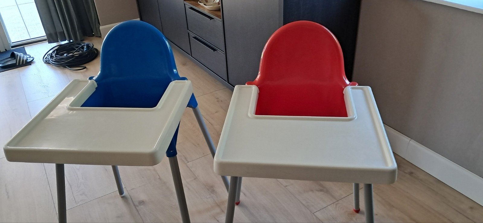 IKEA kinderstoel blauw, Ophalen, Gebruikt, Stoel(en)