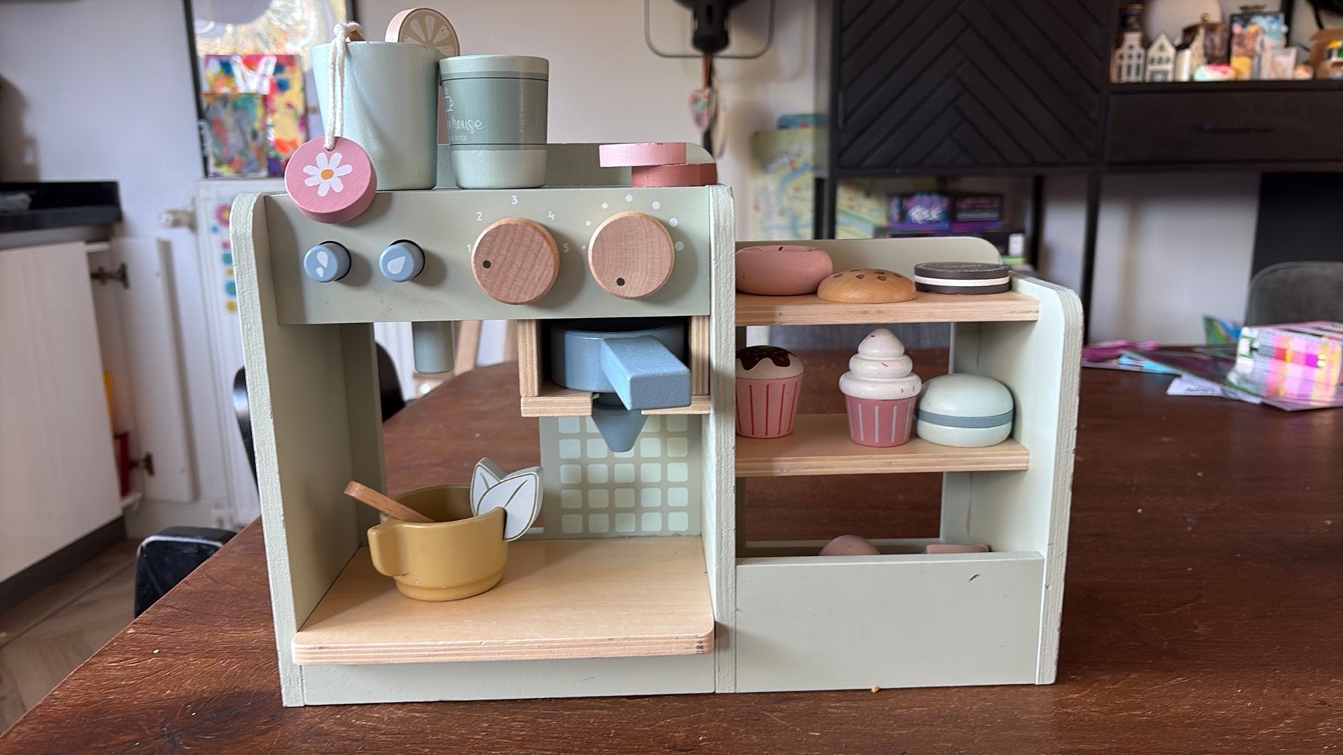 Little dutch houten coffee corner, Ophalen, Gebruikt, Poppenhuis