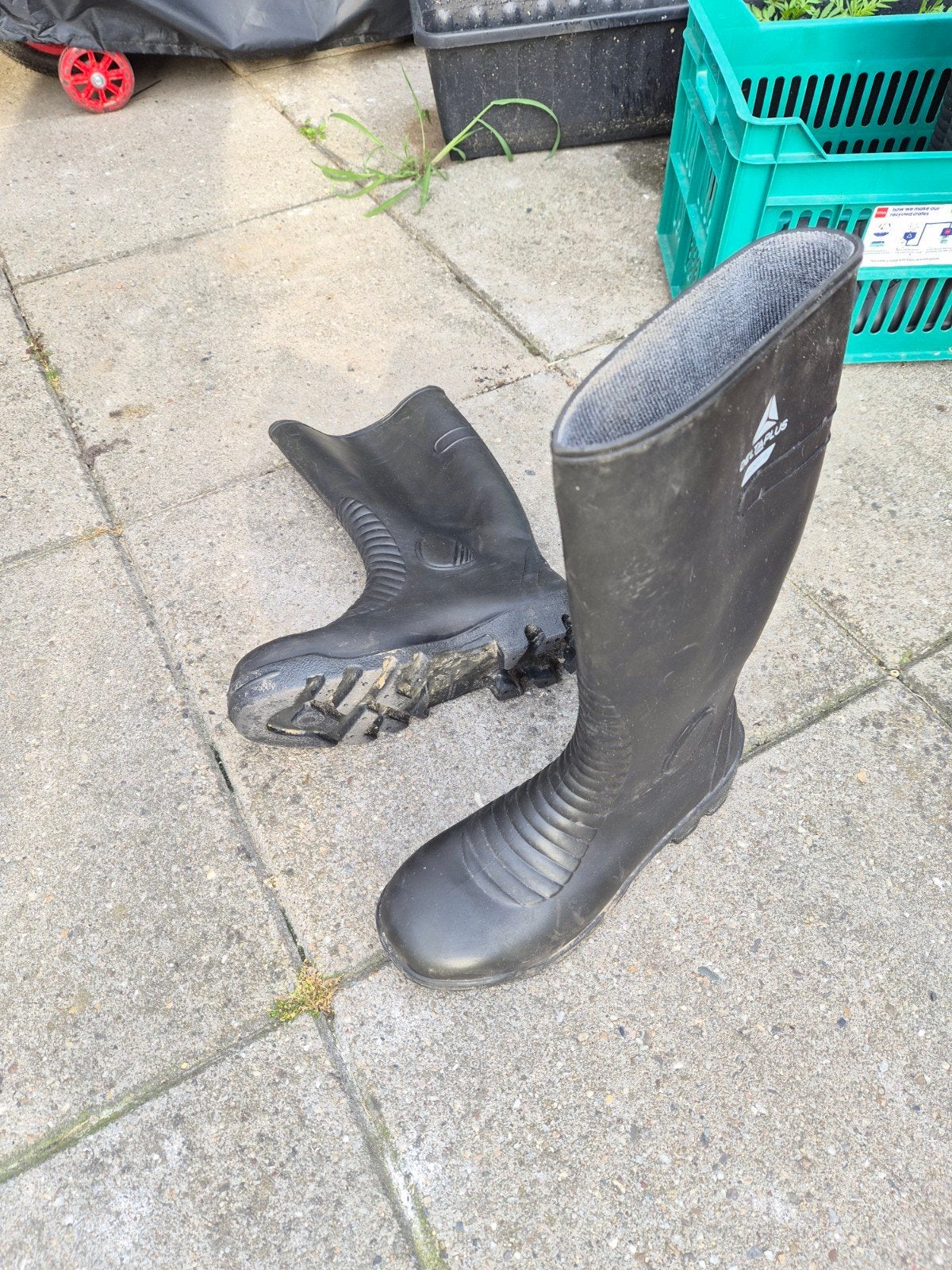 Deltaplus regenlaarzen, maat 42, Deltaplus, Zwart, Ophalen of Verzenden, Regenlaarzen