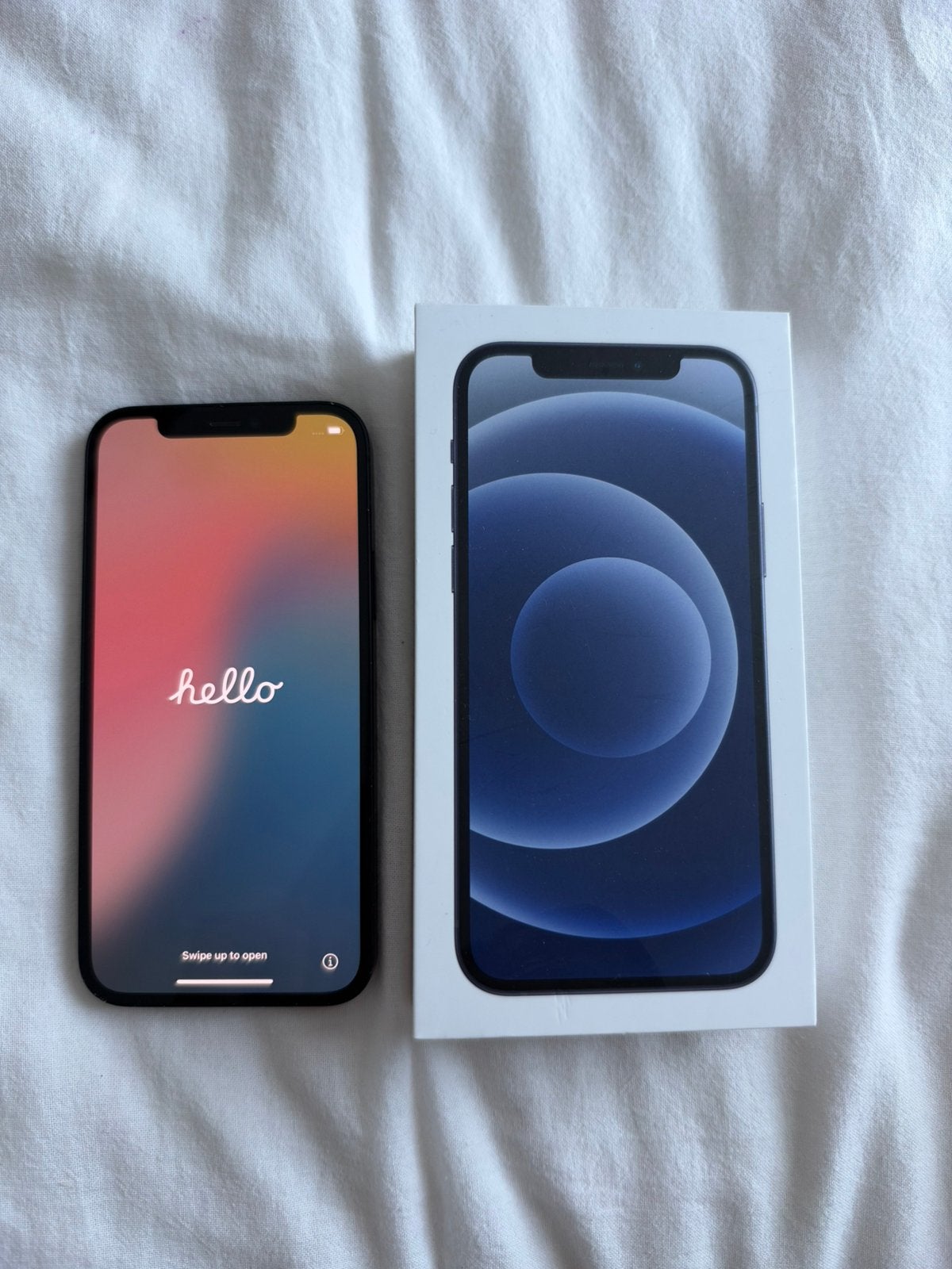 Iphone 12- 64 gb met doos, Telecommunicatie, Zwart, Ophalen of Verzenden, Zo goed als nieuw, IPhone 12