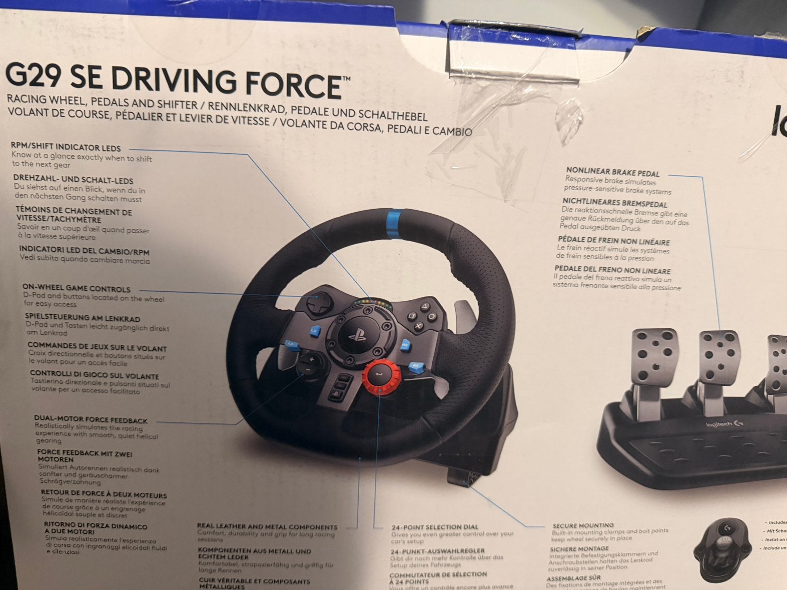 Logitech G29 SE Driving Force Racestuur + Pedalen + Shifter, Ophalen, Zo goed als nieuw