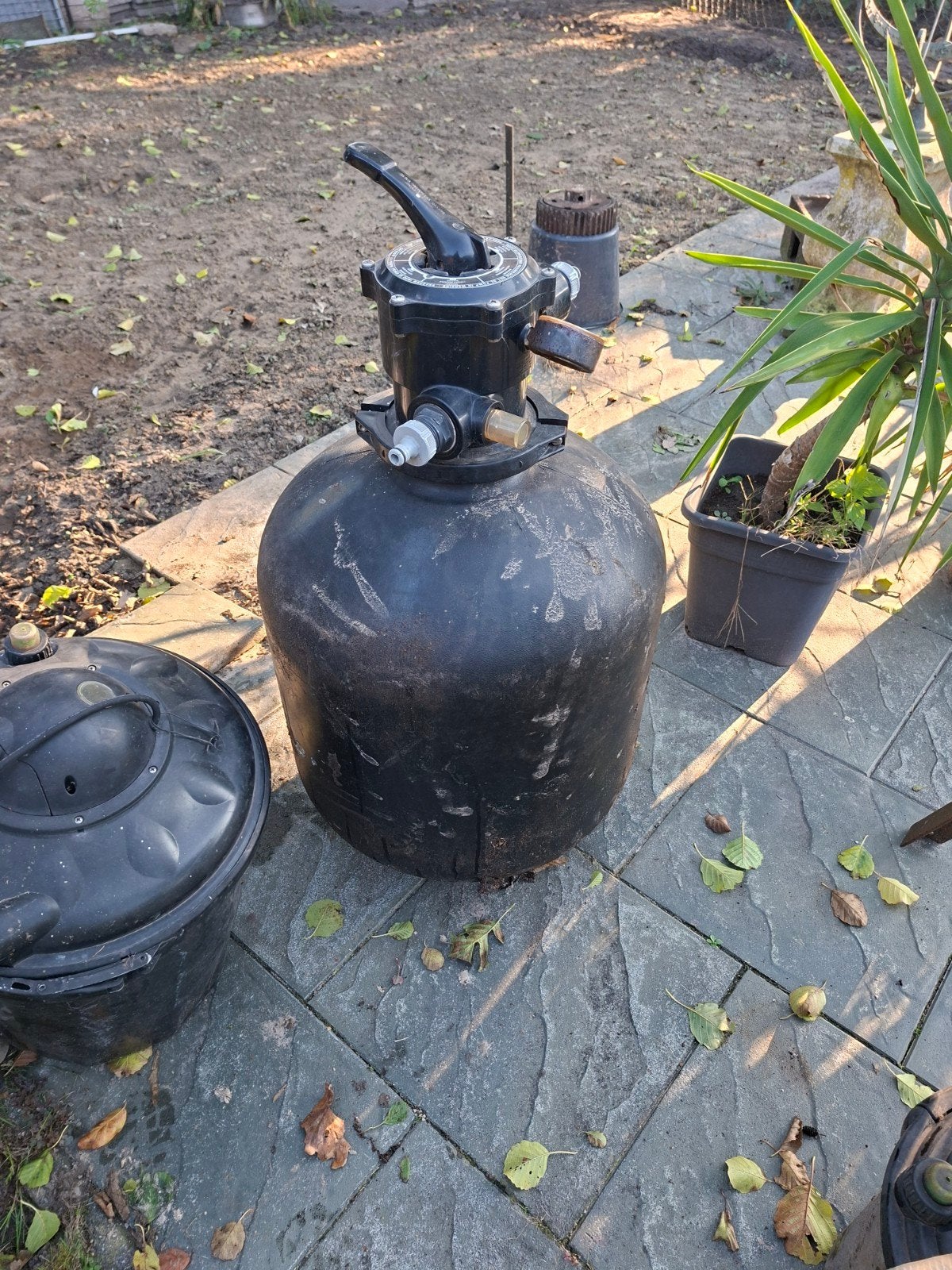 zwembad zandfilter, Ophalen
