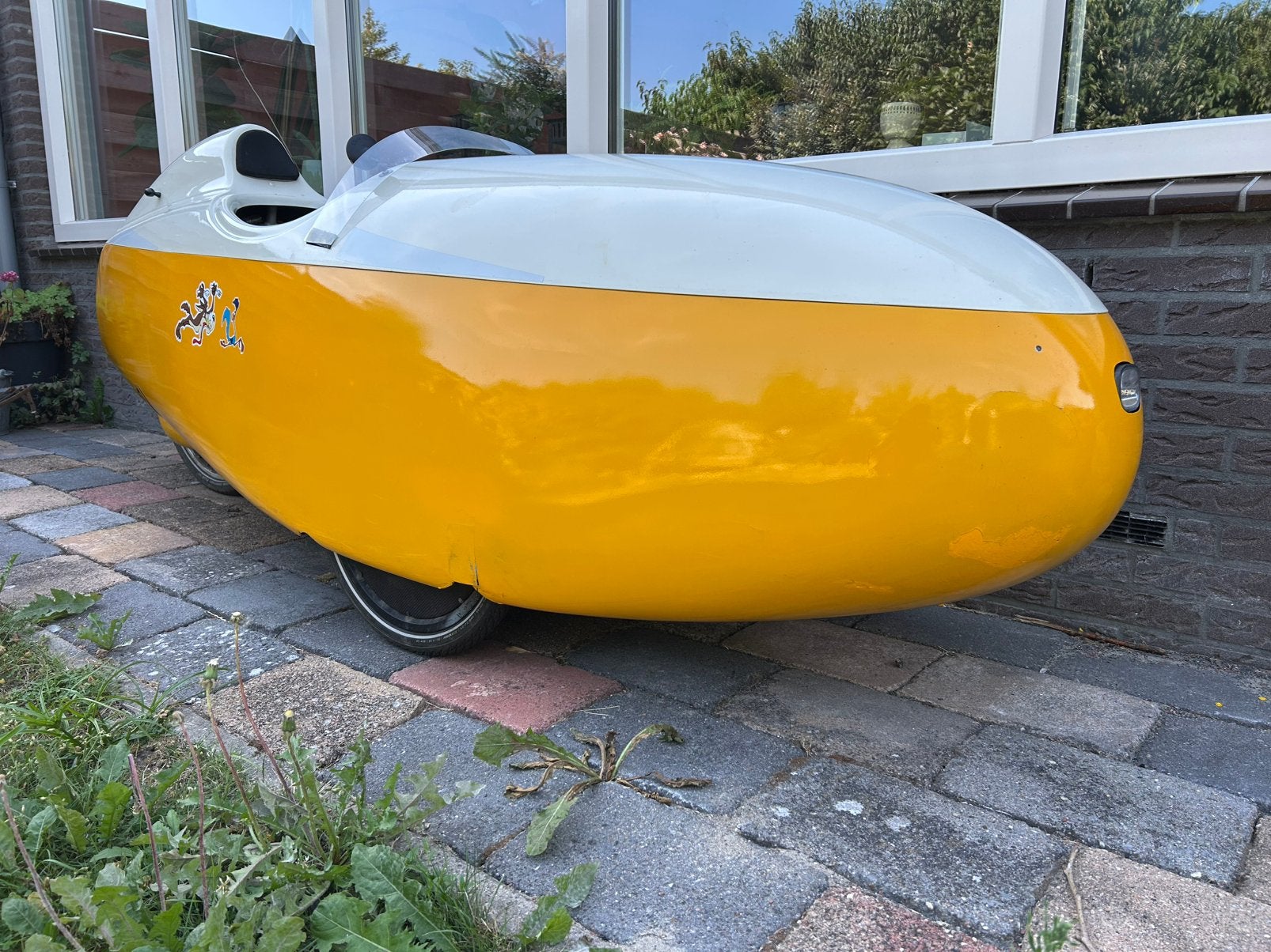 Velomobiel Quest 224, Fietsen en Brommers, Fietsen | Ligfietsen, Gebruikt, Cabine, Trommelrem, Ophalen