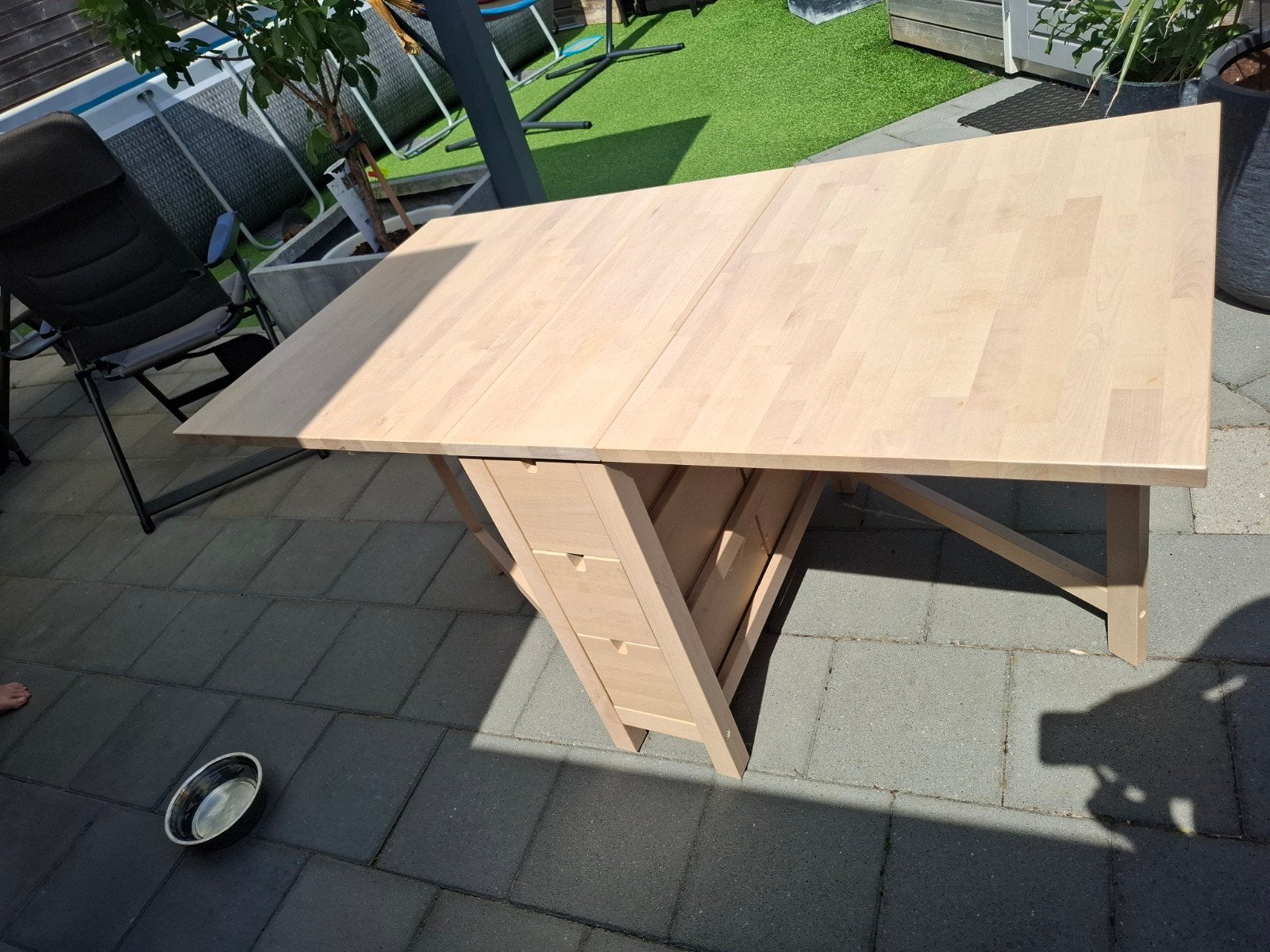 Eetkamertafel Norden Ikea, Huis en Inrichting, Tafels | Eettafels, Ophalen, 50 tot 100 cm, Zo goed als nieuw, 150 tot 200 cm