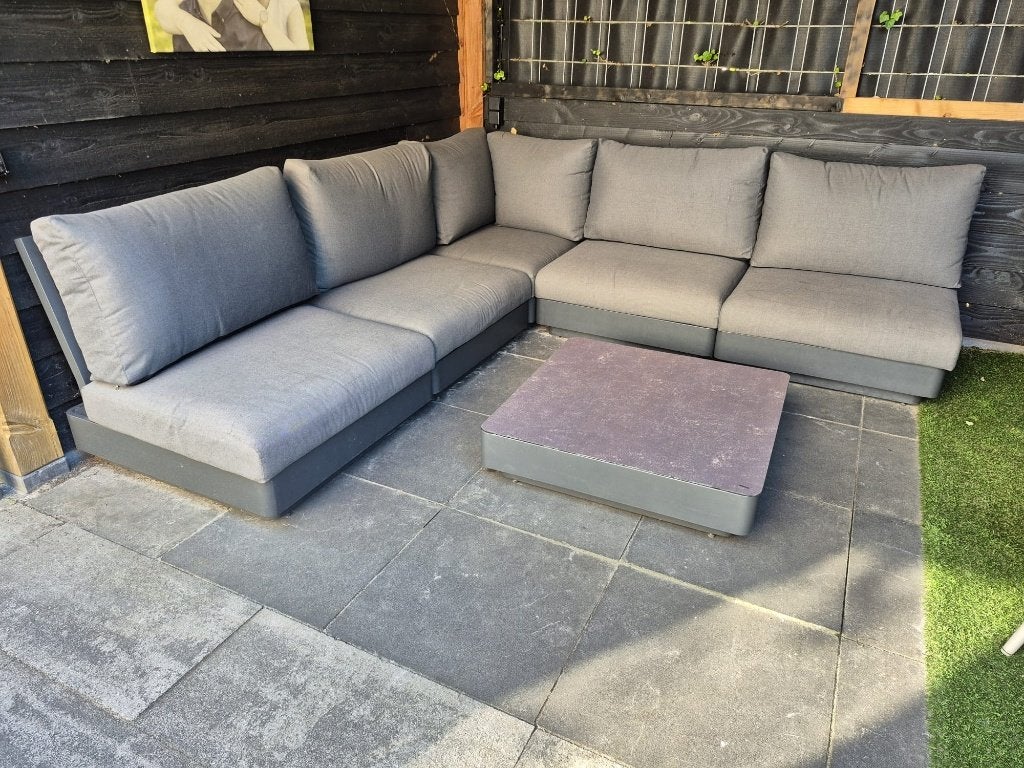 Loungeset Famous Furniture, Tuin en Terras, Ophalen, Gebruikt, 6 zitplaatsen, Bank