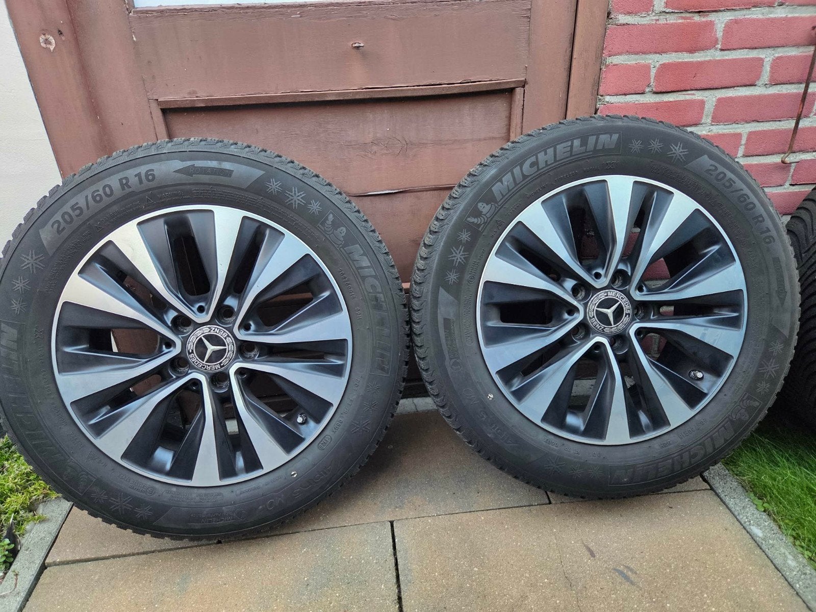 Mercedes winterset 205/60r16  Michelin, Ophalen, Gebruikt, 16 inch, Banden en Velgen