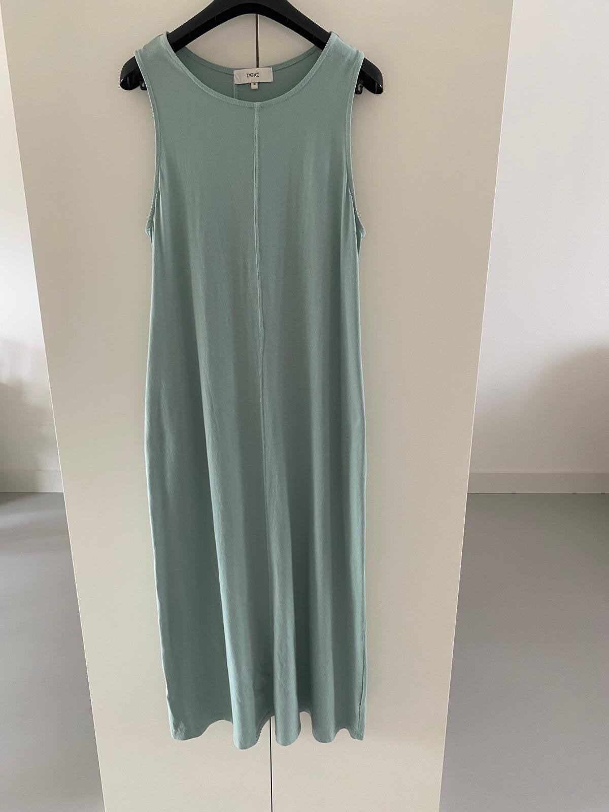 Jurk maxi, merk Next, mintgroen, maat 38, Kleding | Dames, Jurken, Maat 38/40 (M), Ophalen of Verzenden, Zo goed als nieuw, Onder de knie