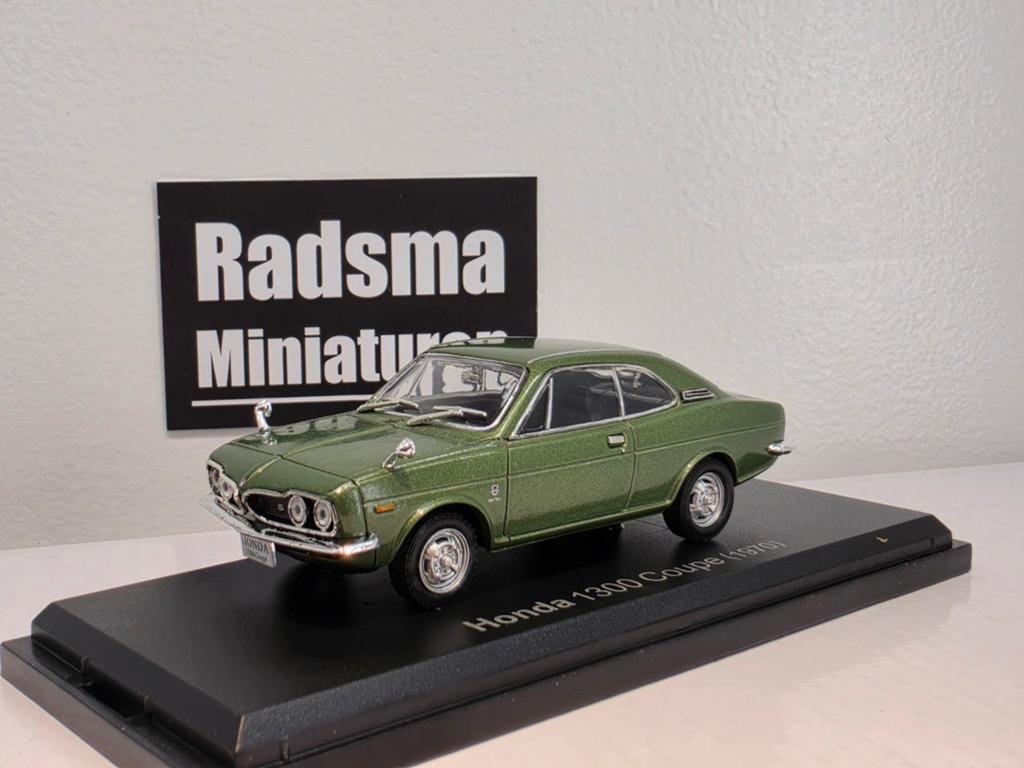 Honda 1300 Coupe - Groen metallic - 1:43 Norev Japan, Overige merken, Auto, Nieuw, Ophalen of Verzenden