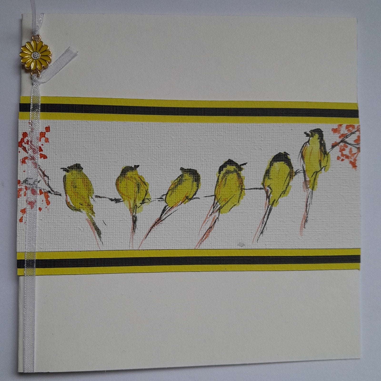 vogeltjes geschilderd met aquarelverf., Ophalen of Verzenden, Zo goed als nieuw, Overige thema's