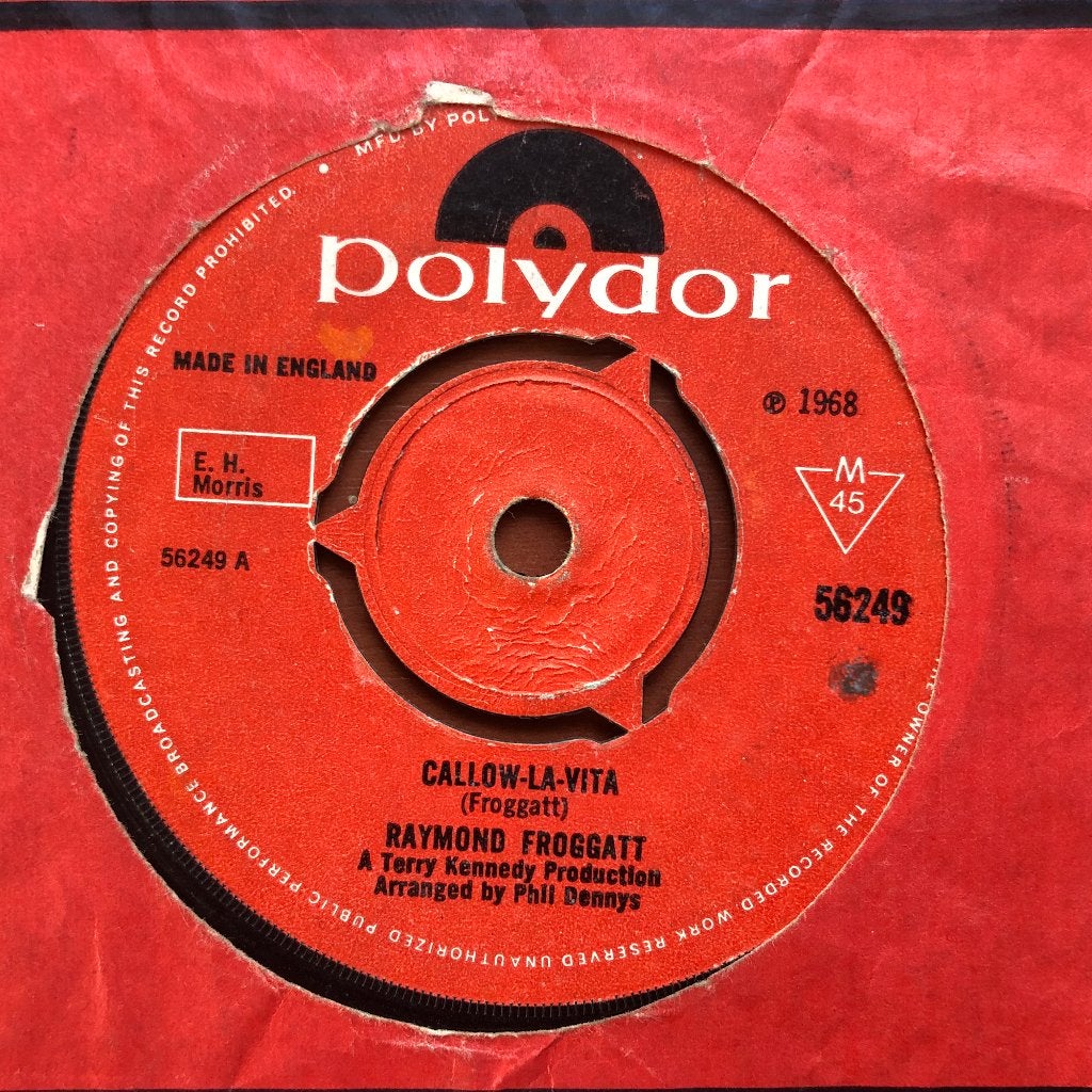 1968	Raymond Froggatt	Callow-La-Vita, Originele persing, 7 inch, Ophalen of Verzenden, Zo goed als nieuw
