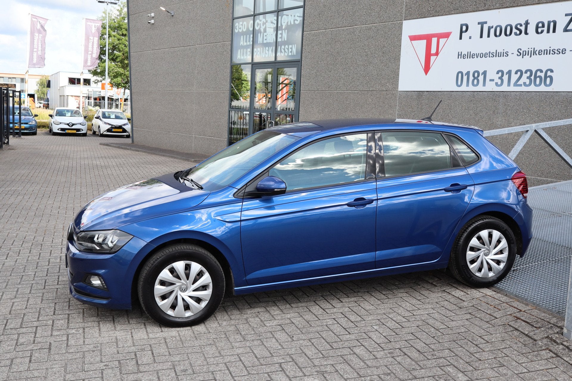 Volkswagen Polo 1.0 TSI Comfortline Automaat! Apple carplay/, Auto's, 12 maanden, Stof, Gebruikt, Blauw