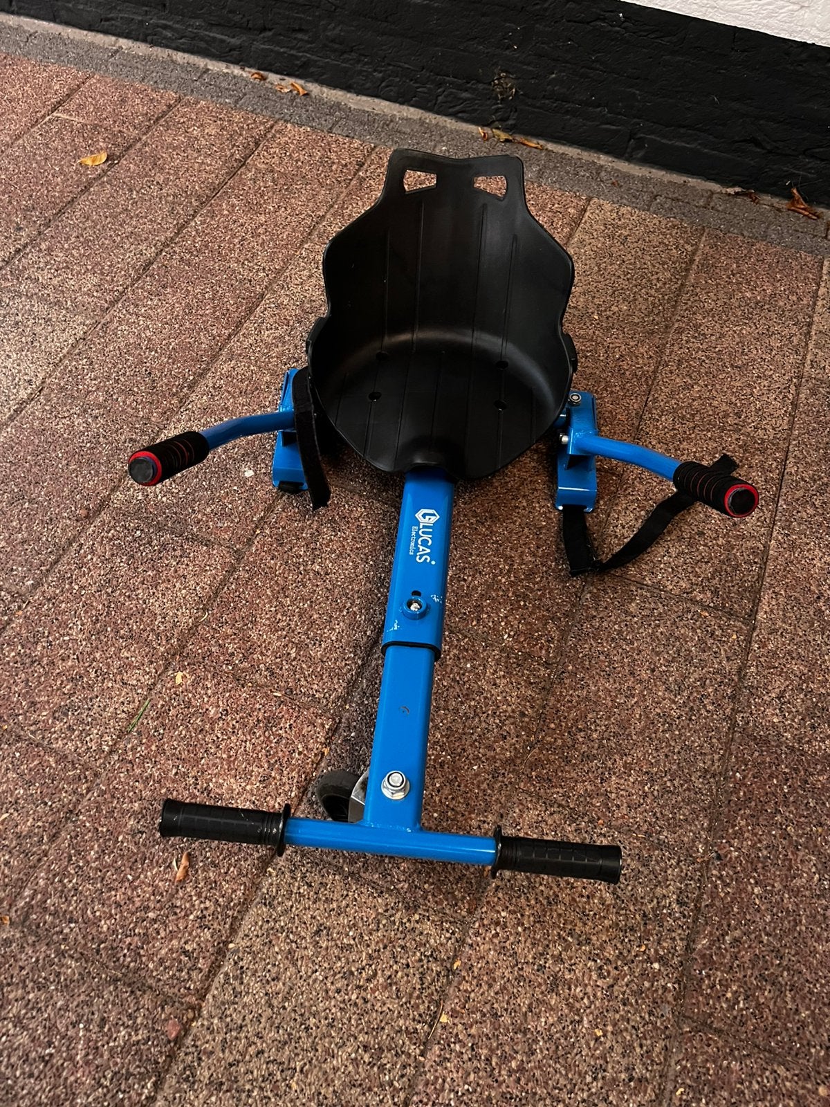 Lucas Electronics Hoverkart zitje voor hoverboard – blauw, Zo goed als nieuw