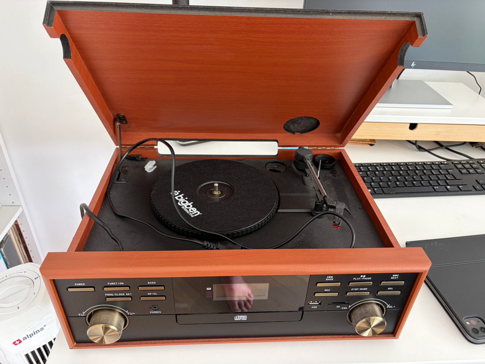 BigBen Platenspeler, Audio, Tv en Foto, Platenspelers, Gebruikt, USB-aansluiting, Platenspeler, Ophalen