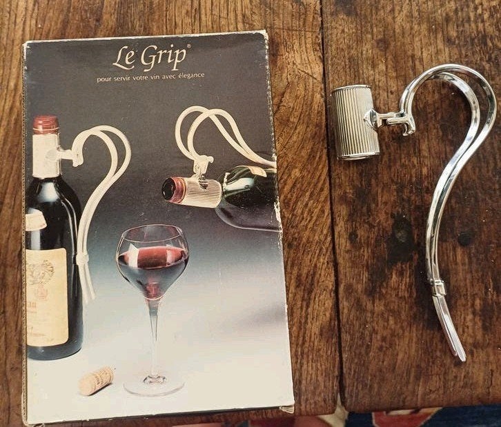 Le Grip Champagne/Wijn Houder - Frans Design, Ophalen of Verzenden, Zilver