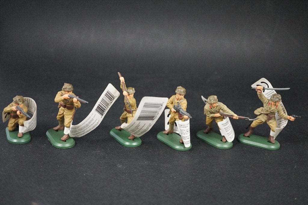 Britains / 6 Japanse WO2 soldaten - 1/32 - TOP, Ophalen of Verzenden, Zo goed als nieuw