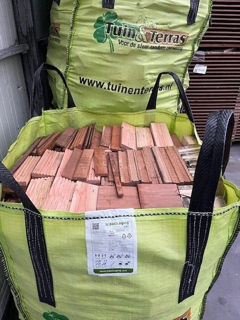 Haardhout big bag 1m3 (in big bag gestapeld), 6 m³ of meer, Ophalen, Overige houtsoorten, Blokken
