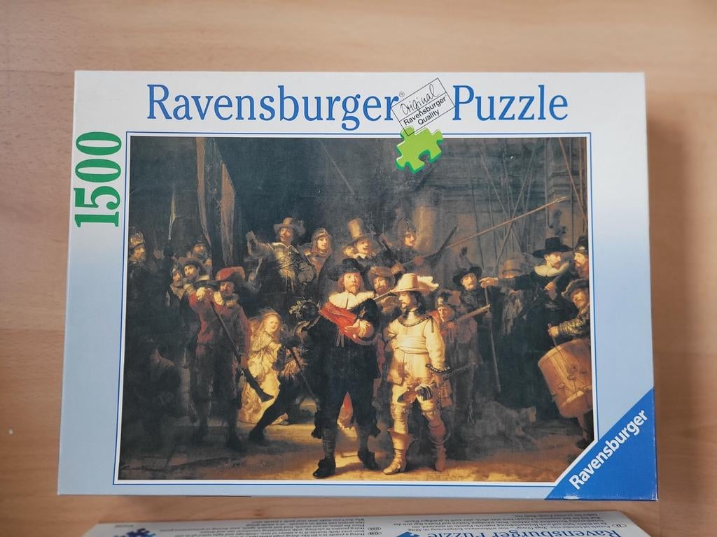 Puzzel nachtwacht 1500 stukjes, Ophalen of Verzenden, 500 t/m 1500 stukjes