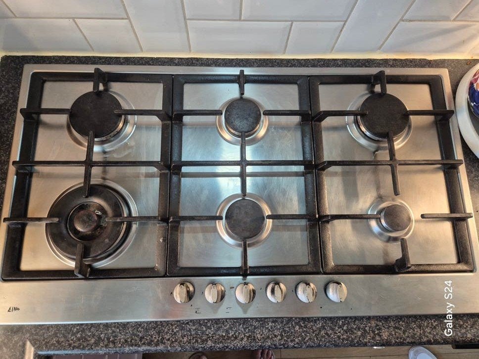 Etna gaskookplaat 90x50 cm met 6 pitten - Volledig functione, Witgoed en Apparatuur, Kookplaten, Ophalen, Gebruikt, Inbouw, Gas