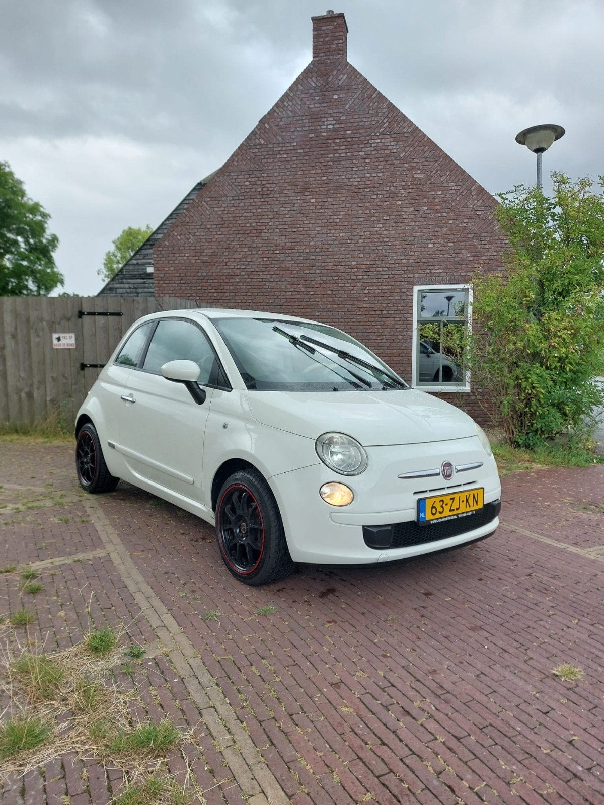Fiat 500 1.2 C 2008 Wit, Auto's, Fiat, Voorwielaandrijving, 1242 cc, 4 cilinders, 840 kg