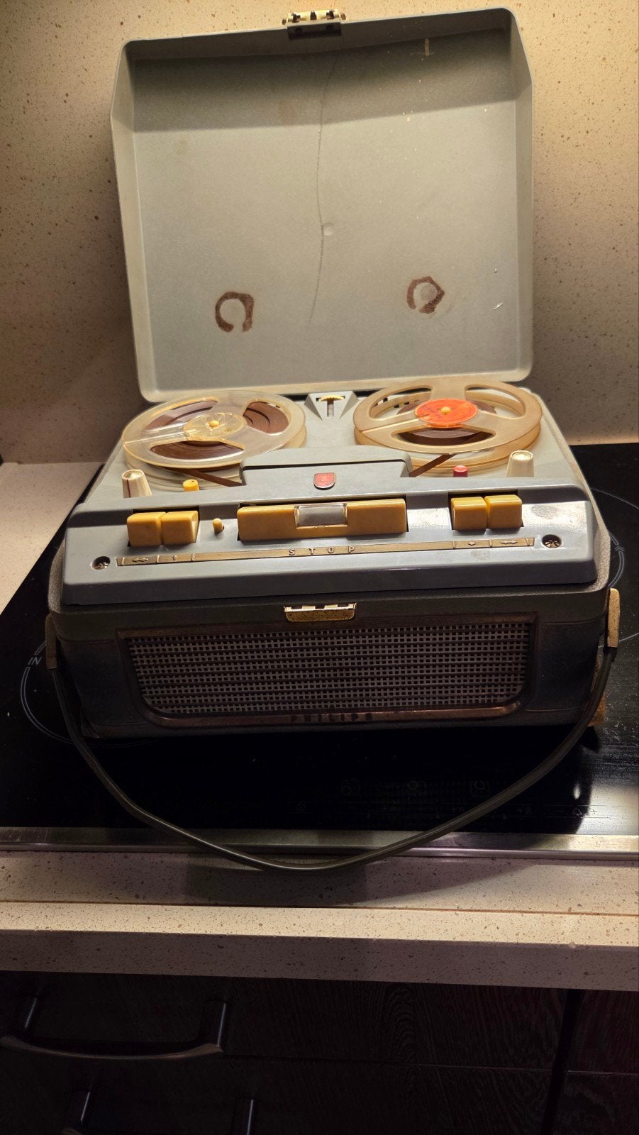 Vintage Philips Bandrecorder, Ophalen, Bandrecorder, Met banden
