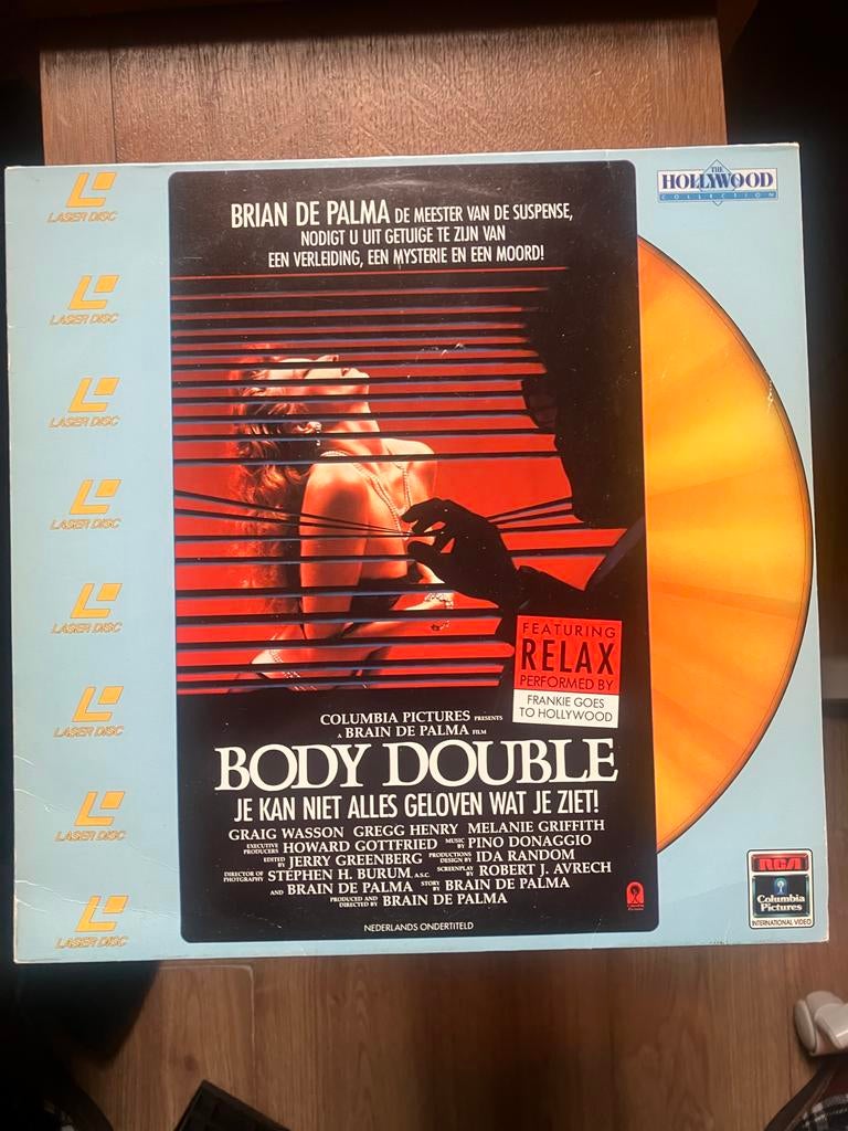 Laserdisc Body Double - Brian De Palma Thriller, Cd's en Dvd's, Dvd's | Overige Dvd's, Gebruikt, Vanaf 16 jaar, Ophalen of Verzenden