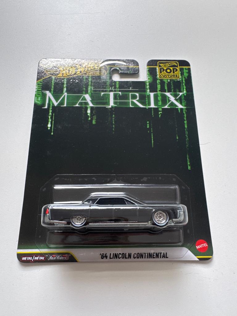 Hot Wheels Pop Culture Matrix '64 Lincoln Continental, Hobby en Vrije tijd, Modelauto's | Overige schalen, Nieuw, Overige typen