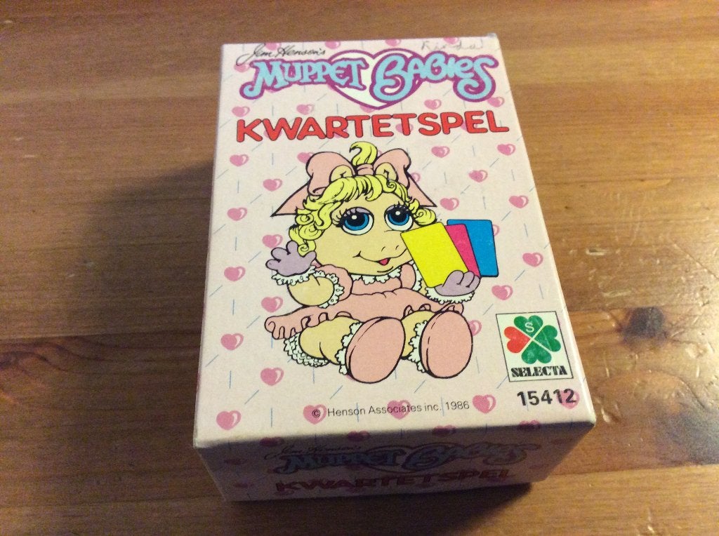 Muppet Babies vintage kwartetspel. Selecta 1986, Verzamelen, Ophalen of Verzenden, Gebruikt, Kwartet(ten)