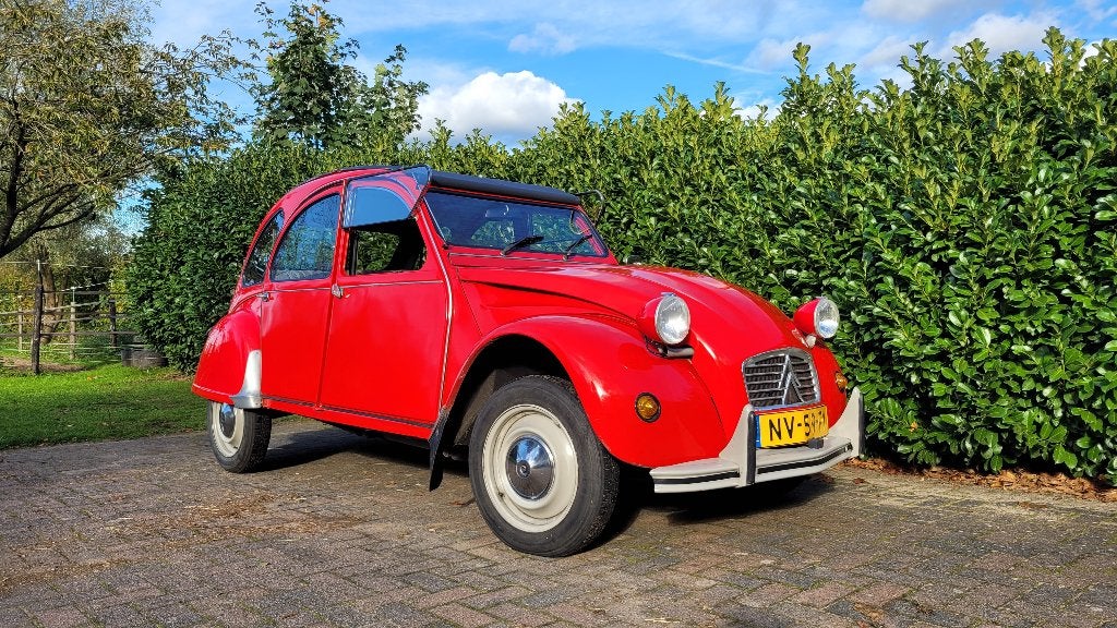 Citroën 2CV 0.6 Spécial 1985 Rood Nieuwe APK oktober 2028!, Voorwielaandrijving, Stof, 602 cc, 2CV