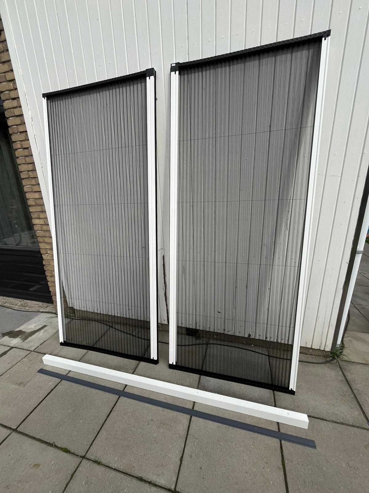 Luxaflex hordeuren in plissé (nieuw) 211x184 (dubbelzijdig), 200 cm of meer, Wit, 150 tot 200 cm, Nieuw