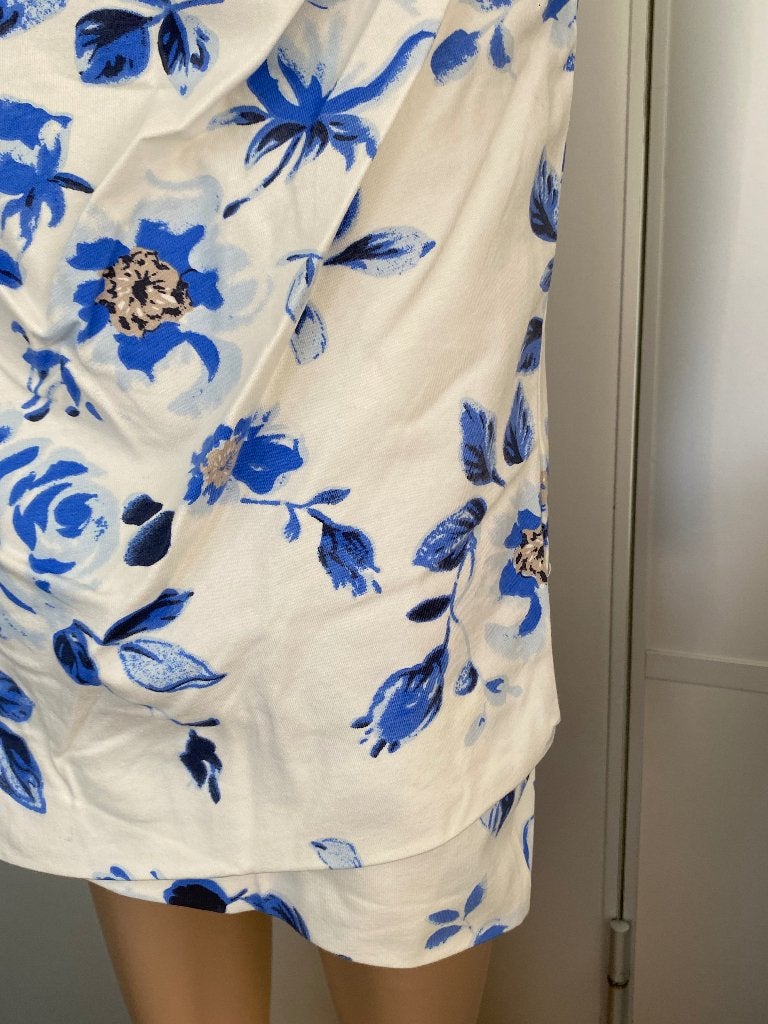 i194/5 Nieuw: Susskind rok maat 42=L/XL rokje gebr-wit/blauw, Blauw, Maat 42/44 (L), Nieuw, Ophalen of Verzenden