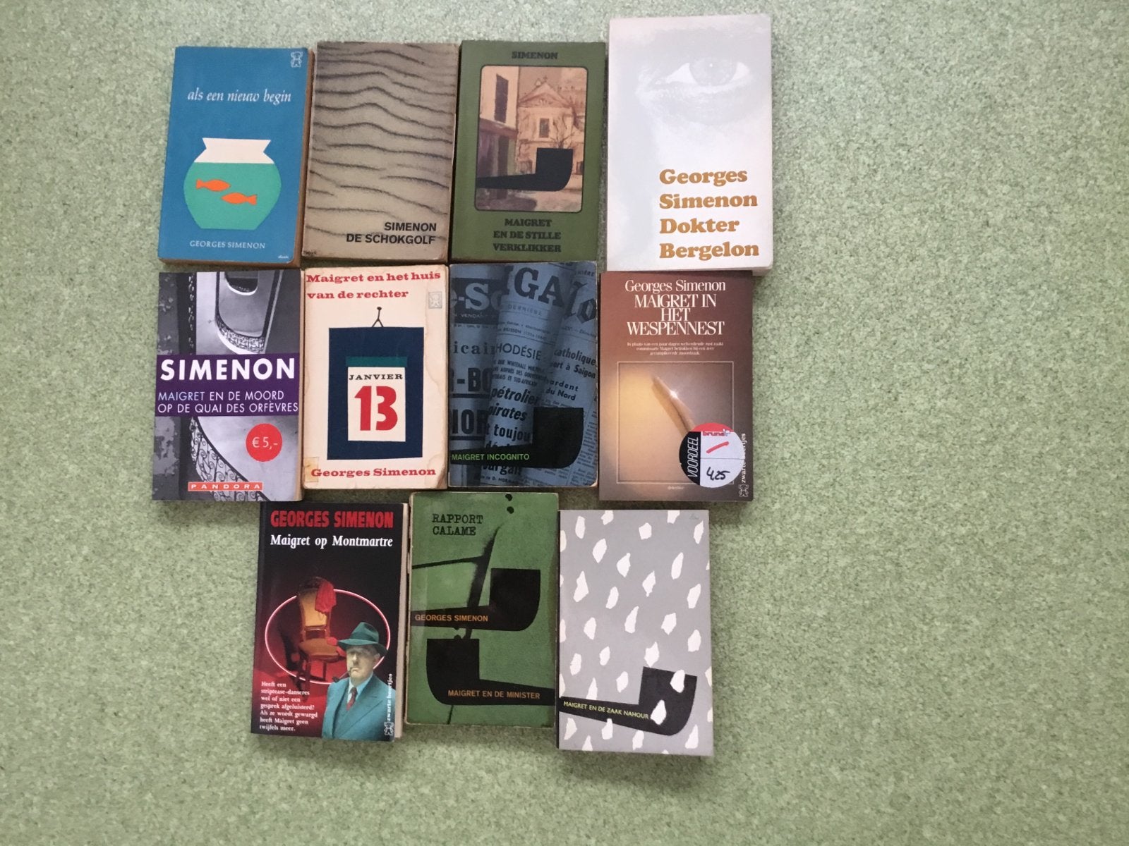 11 x Georges Simenon, Ophalen of Verzenden, Gelezen