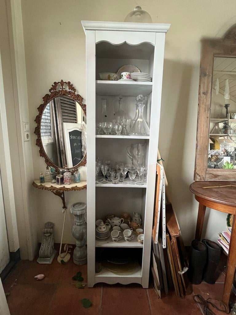 Witte servieskast, Huis en Inrichting, Kasten | Overige, Ophalen, Gebruikt