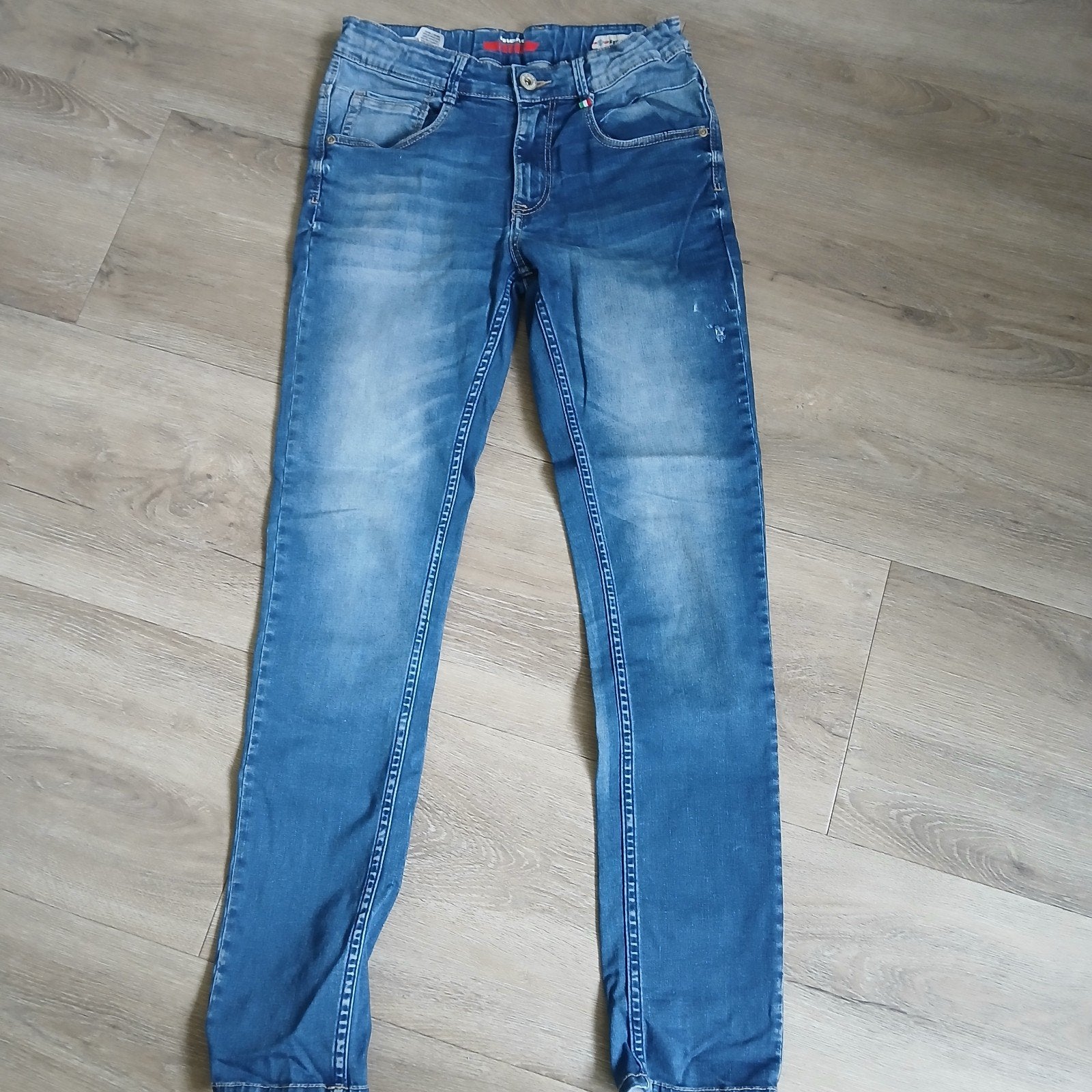 Vingino skinny spijkerbroek jongen maat 13 is maat 158, Broek, Ophalen of Verzenden, Zo goed als nieuw, Vingino