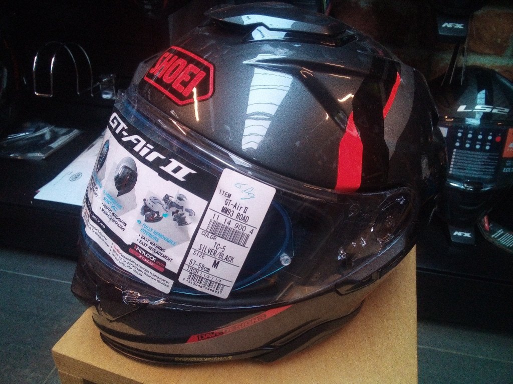 shoei MM93 ROAD INTERGRAAL /TC-5 SILVER BLACK, Motoren, Nieuw met kaartje, M, Dames, Ophalen of Verzenden