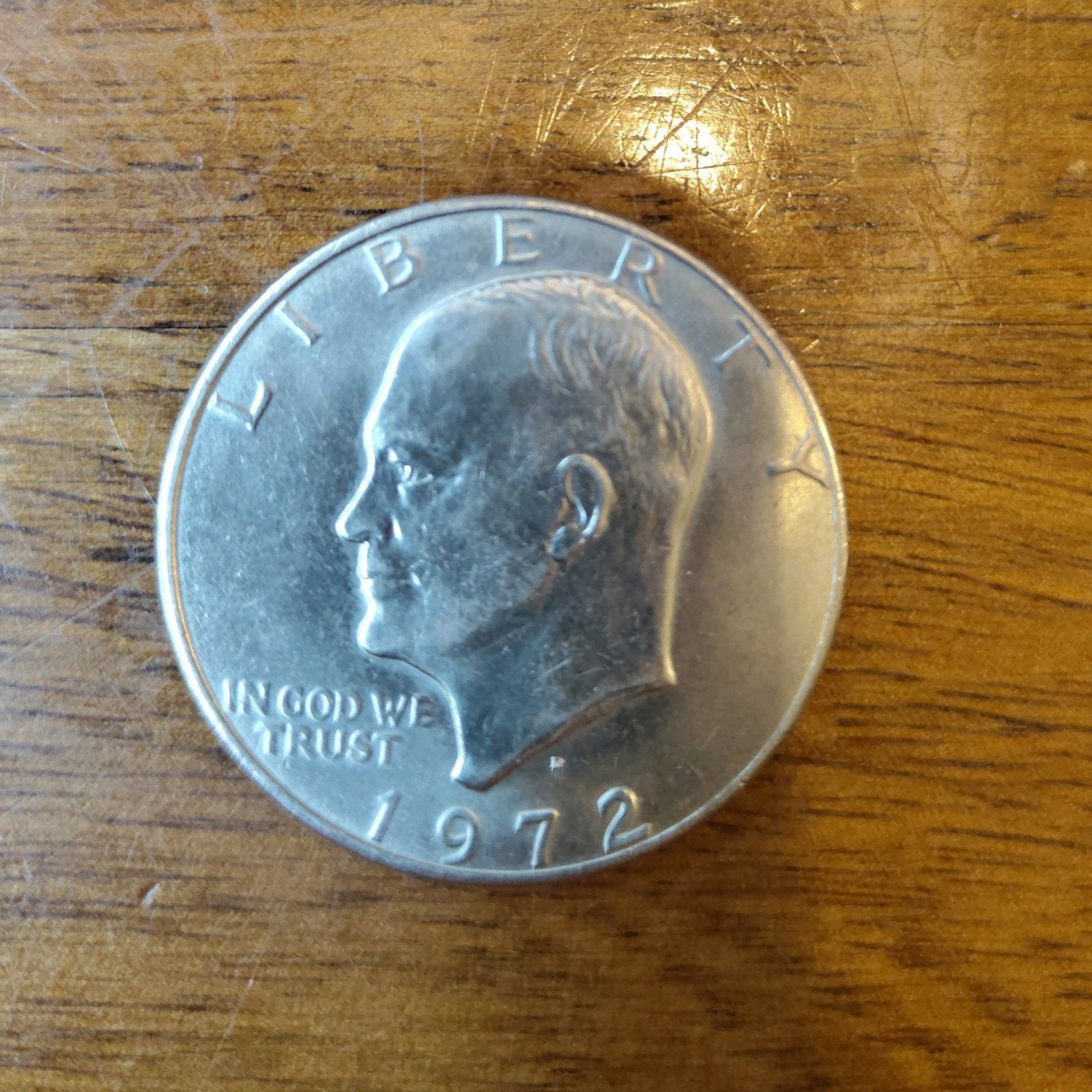 Amerikaanse One Dollar munt uit 1972 (Eisenhower Dollar), Ophalen of Verzenden, Noord-Amerika, Losse munt