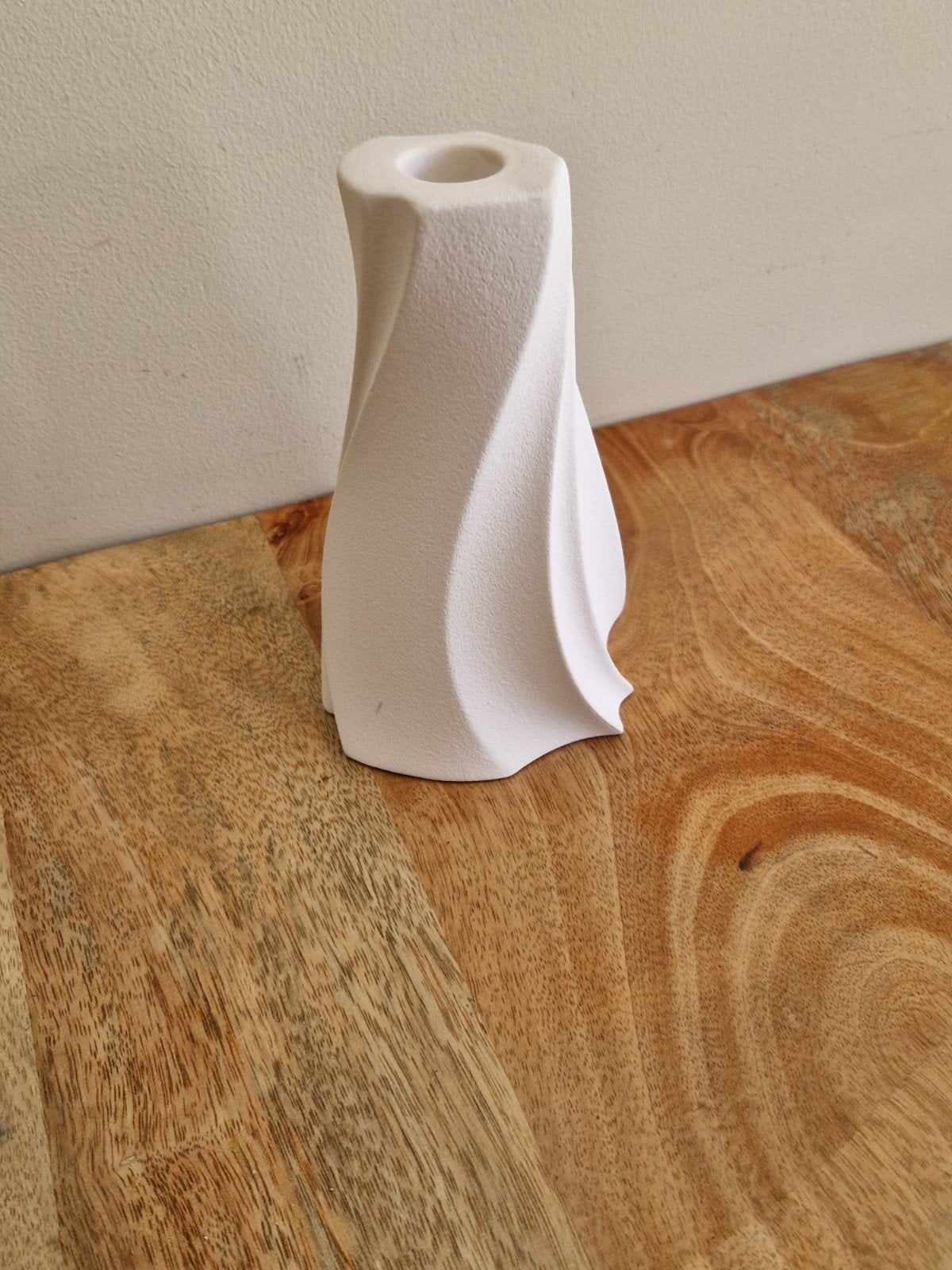 H&M Home Witte Keramische Vaas - Gerecycled Materiaal, Gerecycled glas, Wit, Ophalen of Verzenden, Zo goed als nieuw