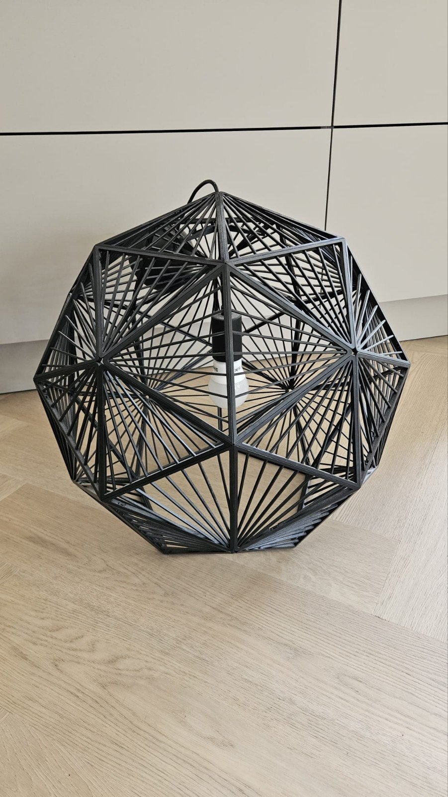 Philips hanglamp Mohair zwart (50cm), Huis en Inrichting, Kasten | Televisiemeubels, Ophalen, 50 tot 100 cm, Minder dan 100 cm