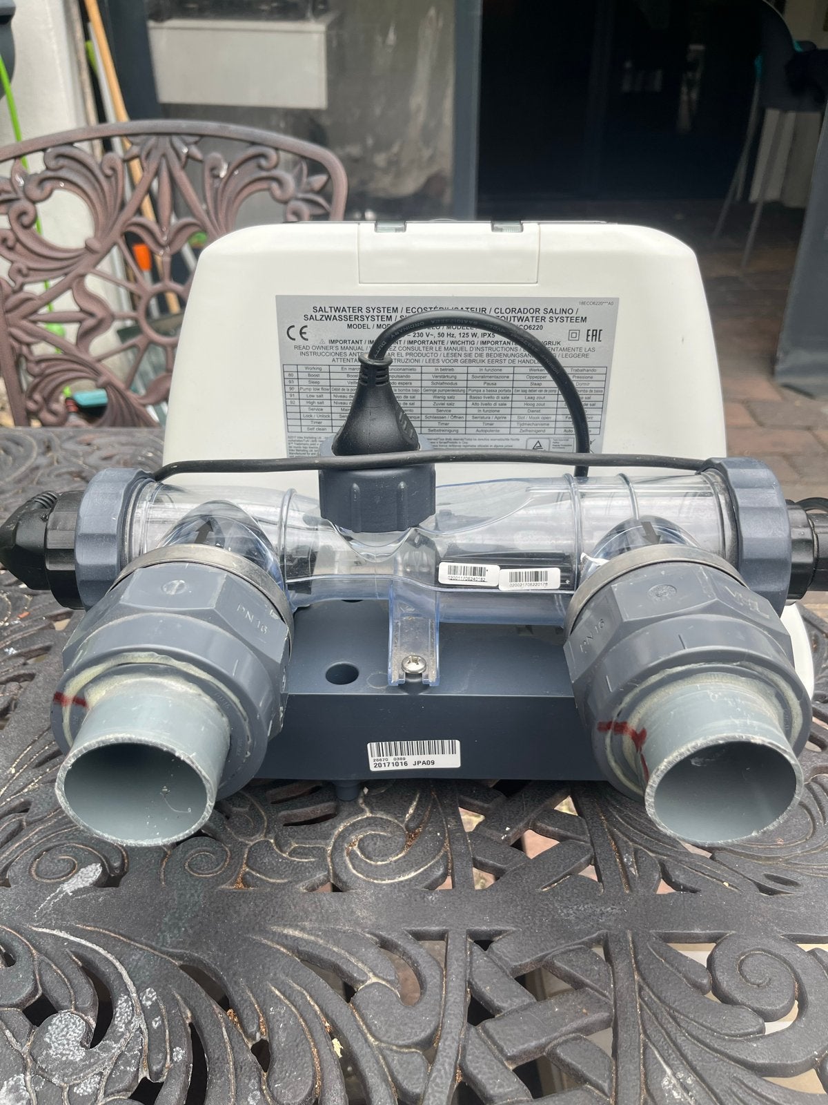 Intex Kristal Clear Eco Zoutwatersysteem Model 6220, Tuin en Terras, Ophalen of Verzenden, Gebruikt, Zwembadpomp