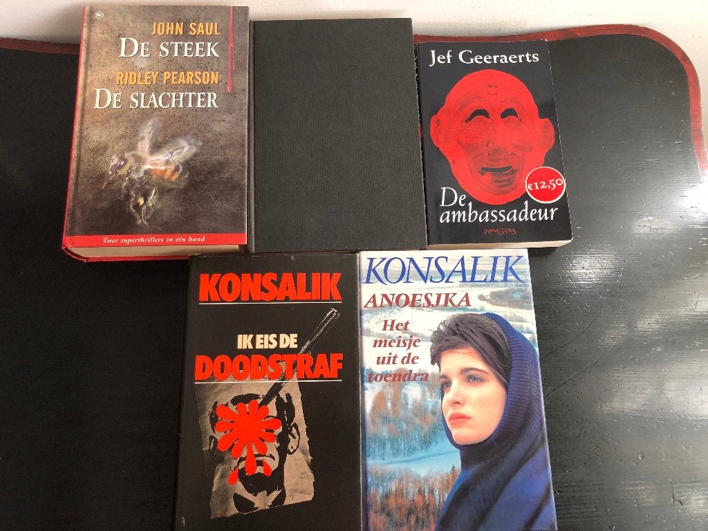 Set van 5 boeken Konsalik, Jef Geeraerts, John Saul, Ophalen of Verzenden, Gelezen