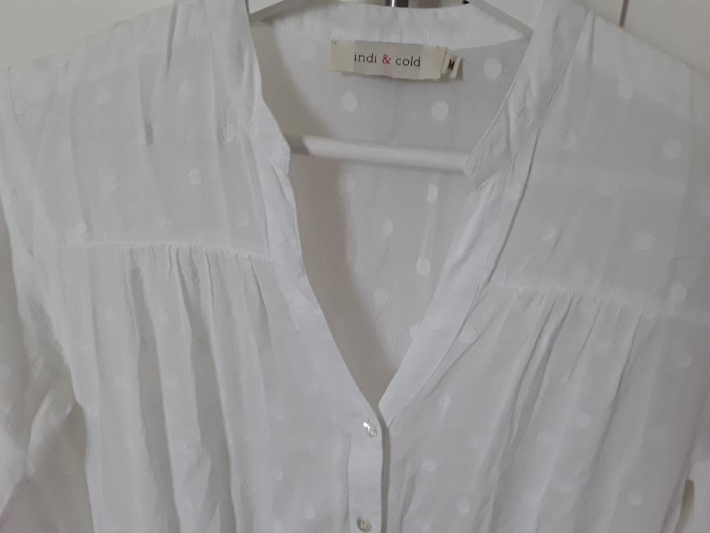 Mooie katoenen zomerjurk van het Spaanse merk Indi & Cold, Kleding | Dames, Geel, Gedragen, Indi & Cold, Boven de knie