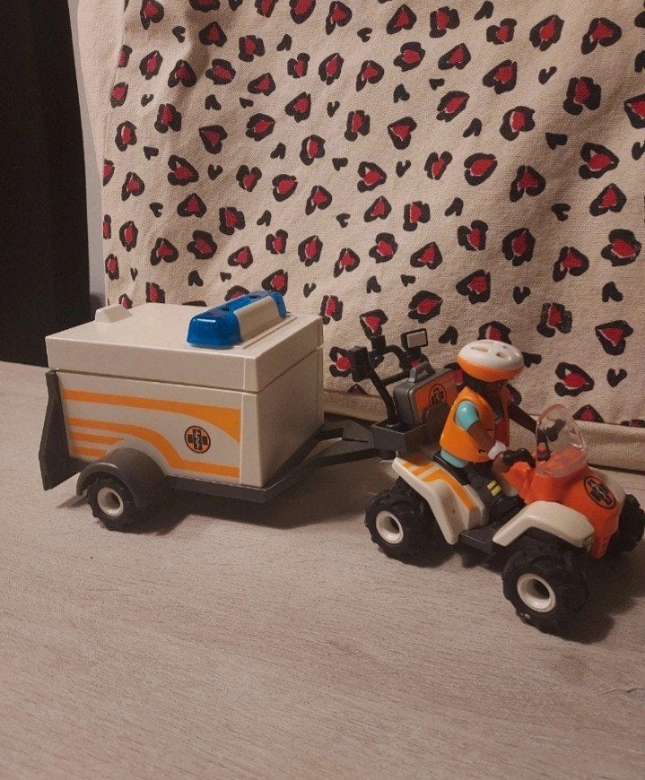 Playmobil Ambulance Quad met Aanhanger, Ophalen of Verzenden, Gebruikt, Jongen of Meisje