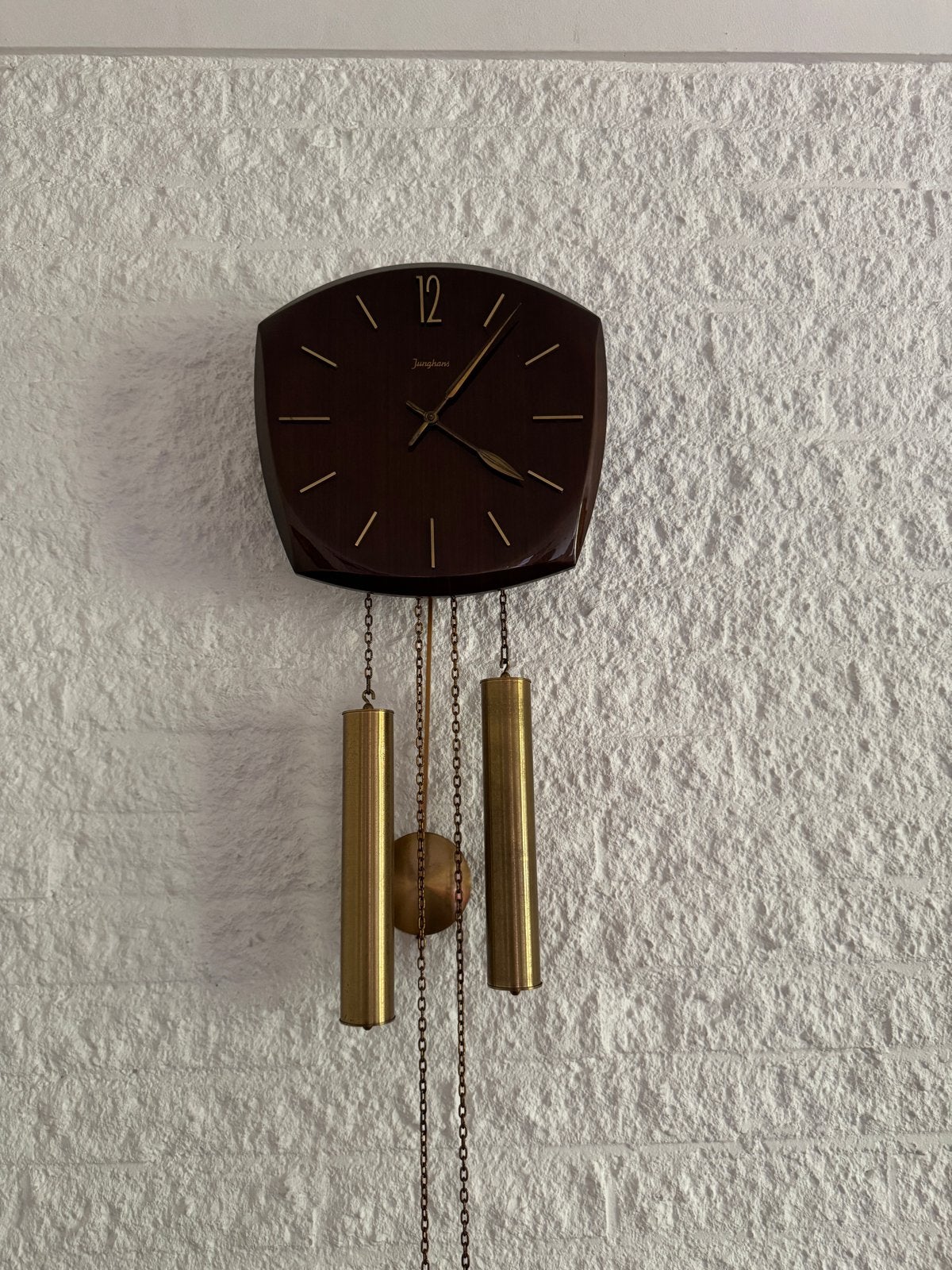 Vintage Junghans Wandklok - Mid-Century Modern, Antiek en Kunst, Ophalen