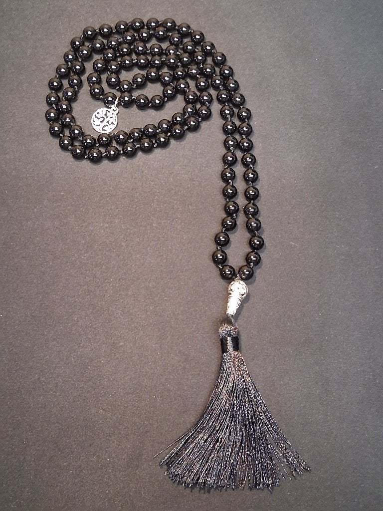 Mala ketting onyx met life tree, Zwart, Nieuw, Ophalen of Verzenden, Steen of Mineraal